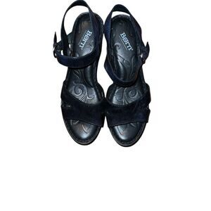 Born Women's Black Leather Sandals Size 9 M